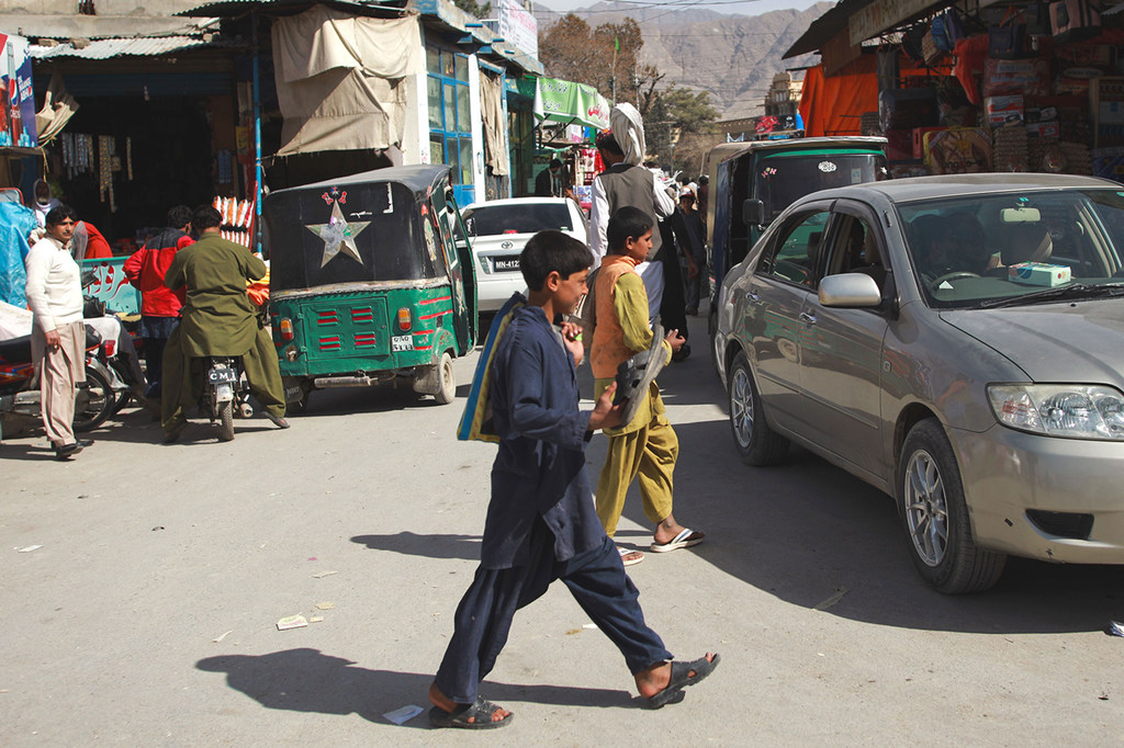 巴基斯坦俾路支省街景。