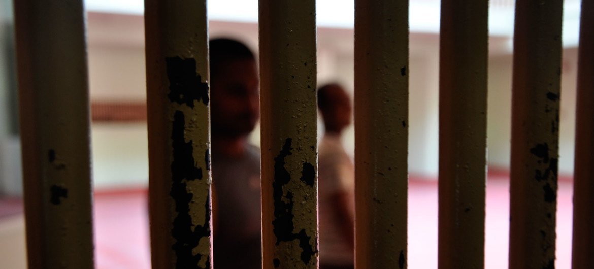A prison cell in Malé, the capital of the Maldives.
