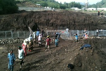 Flood mitigation activities in the Amhara Region, Ethiopia.