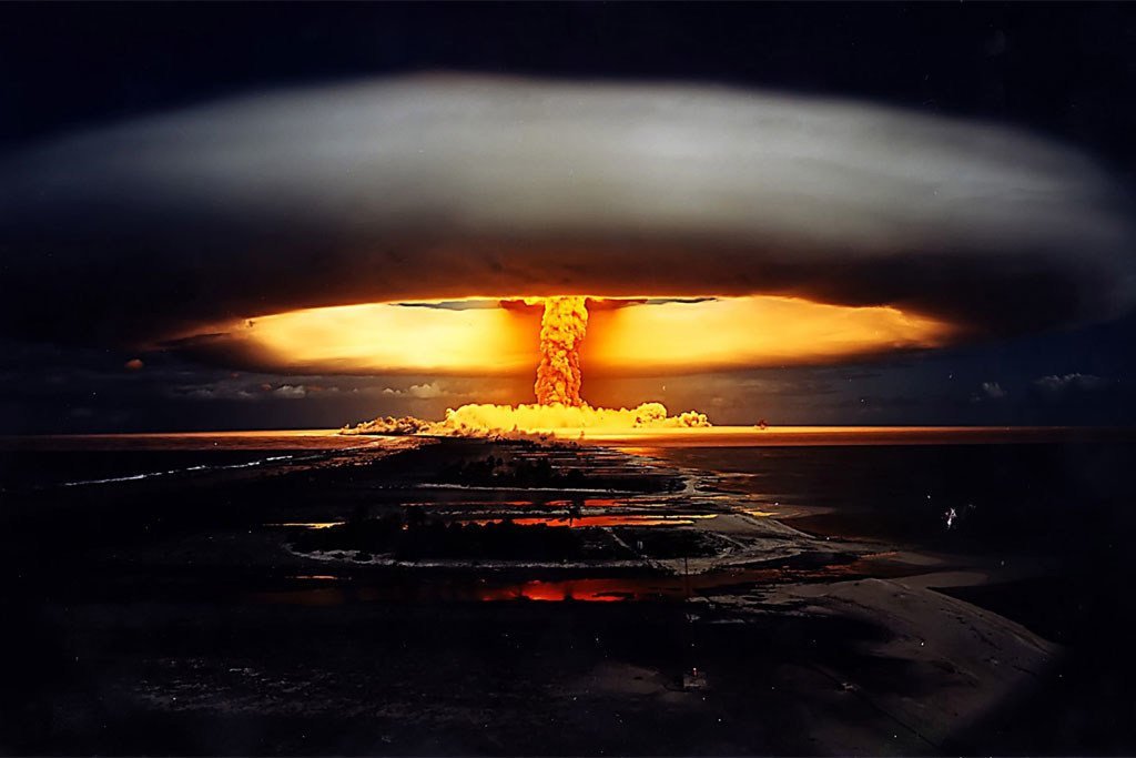 1971年在法属波利尼西亚进行的”独角兽核试验“。