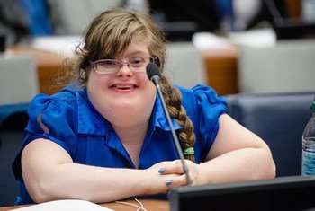 Участница мероприятий ООН по случаю Международного дня инвалидов (3 декабря)