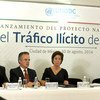 Momento del lanzamiento del Plan Nacional contra el Tráfico Ilícito de Migrantes en México que cuenta con el apoyo de la Oficina dela ONU contra la Droga y el Delito. Agosto 3o, 2016. Foto UNODC México