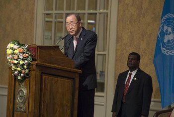 Secretary General Ban Ki-moon addresses event in Sri Lanka on “Sustaining Peace – Achieving Sustainable Development Goals.”