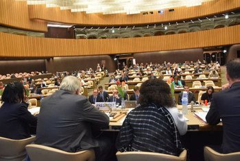 The Sixth Meeting of the States Parties to the Convention on Cluster Munitions opens in Geneva, on 5 September 2016. Photo/ISUCCM