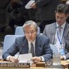 تاداميتشي ياماموتو، الممثل الخاص للأمين العام في أفغانستان ورئيس البعثة، في مجلس الأمن. المصدر: الأمم المتحدة / جى سي ماكالوين