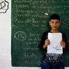 Sebastian, 8 ans, participe à un programme spécial destiné aux étudiants avec des problèmes de disciplines et des foyers tourmentés à La Ceja, Antioquía, Colombie.
