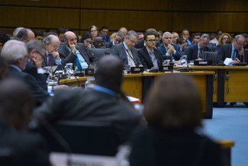 Delegates and Member States' representatives at the 1442nd Board of Governors Meeting. IAEA, Vienna, Austria, 19 September 2016.