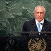 President Michel Temer of Brazil addresses the general debate of the General Assembly’s seventy-first session.