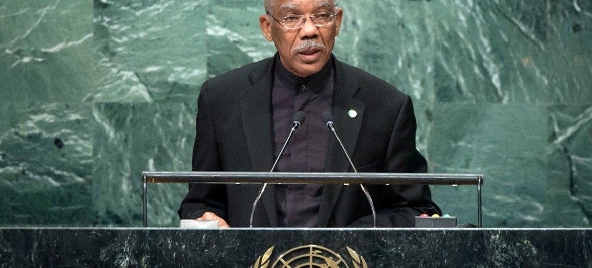 President David Granger of Guyana addresses the general debate of the General Assembly’s seventy-first session.