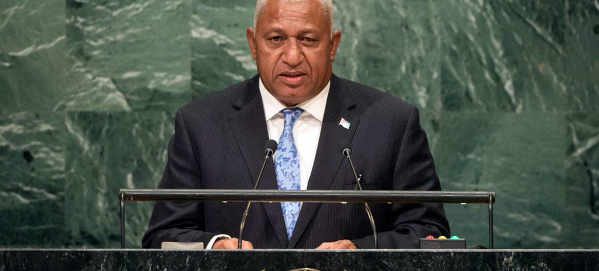 Prime Minister Josaia V. Bainimarama of Fiji addresses the general debate of the General Assembly’s seventy-first session.