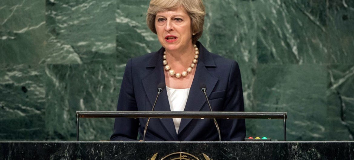 Prime Minister Theresa May of the United Kingdom of Great Britain and Northern Ireland addresses the general debate of the General Assembly’s seventy-first session.