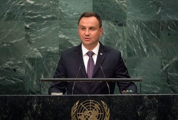 Президент Польши Анджей Дуда в Генеральной Ассамблее ООН в сентябре 2016 года Фото ООН