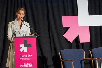Emma Watson, embajadora de Buena Voluntad de ONU Mujeres. 