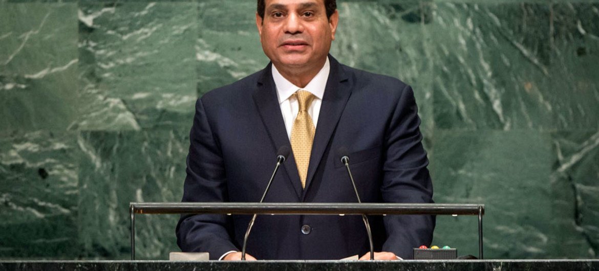 President Abdel Fattah Al Sisi of Egypt addresses the general debate of the General Assembly’s seventy-first session.