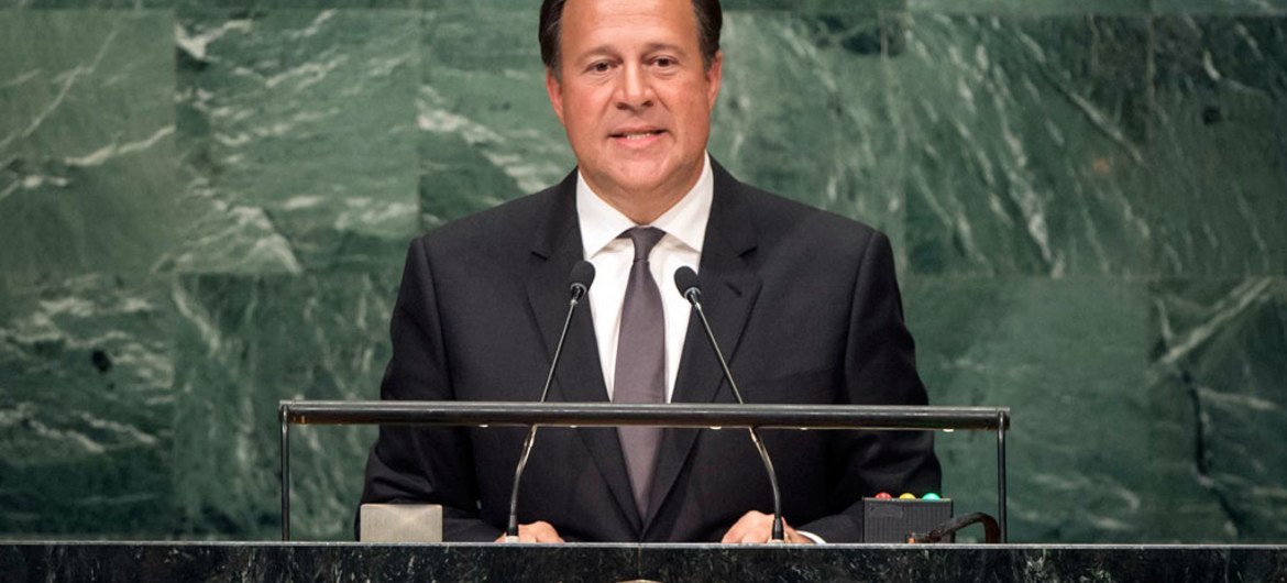 Juan Carlos Varela, presidente de Panamá. Foto: ONU/Cia Pak