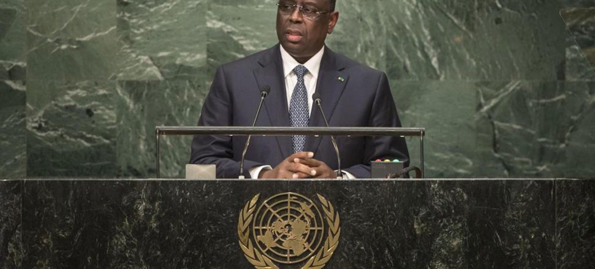 President Macky Sall of Senegal addresses the general debate of the General Assembly’s seventy-first session.