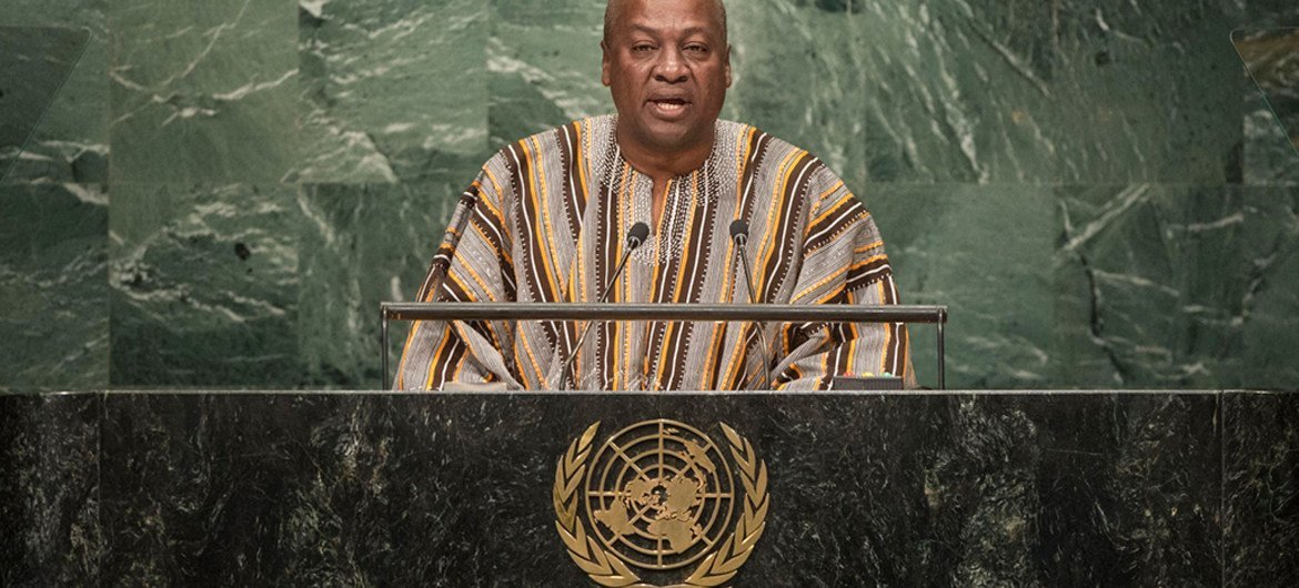 John Dramani Mahama, President of Ghana, addresses the general debate of the General Assembly’s seventy-first session.