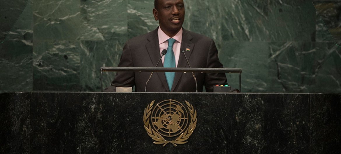 William Ruto, Deputy President of the Republic of Kenya, addresses the General Assembly.