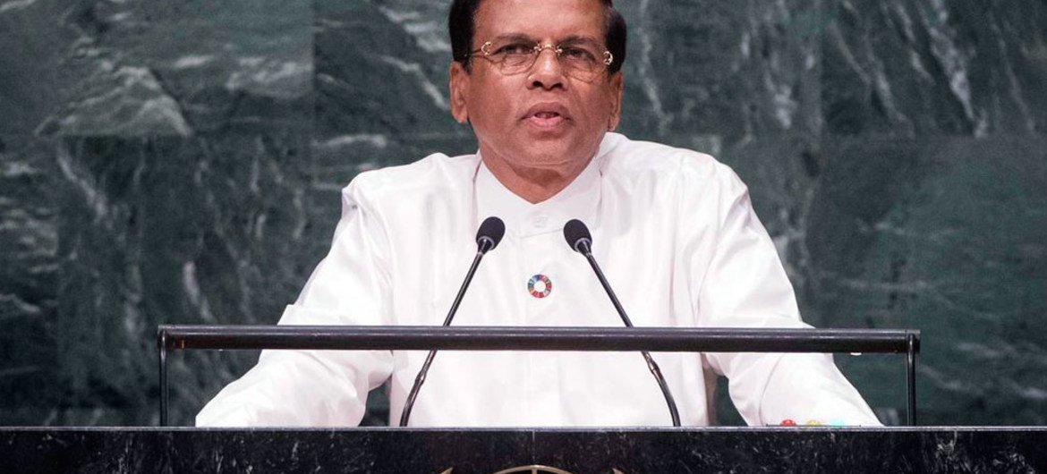 President Maithripala Sirisena of Sri Lanka addresses the general debate of the General Assembly’s seventy-first session.