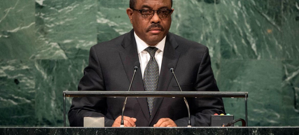 Prime Minister Hailemariam Dessalegn of Ethiopia addresses the general debate of the General Assembly’s seventy-first session.