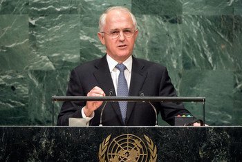 Prime Minister Malcolm Turnbull of Australia addresses the general debate of the General Assembly’s seventy-first session.