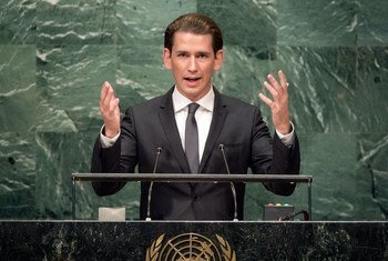 Sebastian Kurz, Minister for European and International Affairs of Austria, addresses the general debate of the General Assembly’s seventieth session.