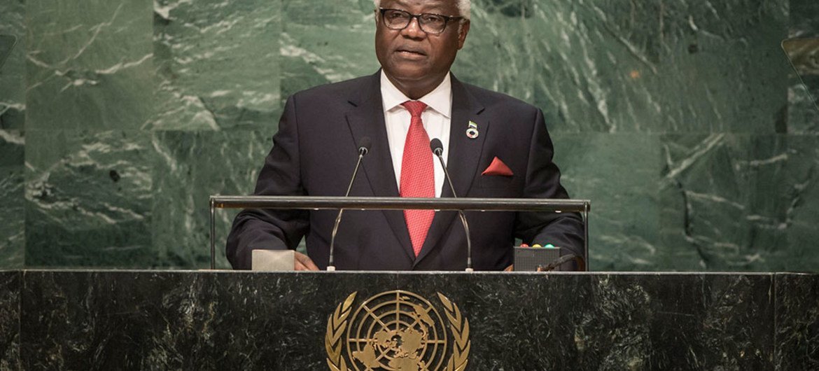 Ernest Bai Koroma, President of the Republic of Sierra Leone, addresses the general debate of the General Assembly’s seventY-first session.