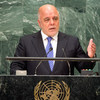 Le Premier ministre iraquien, Haider al-Abadi, devant l'Assemblée générale des Nations Unies. Photo ONU/Loey Felipe