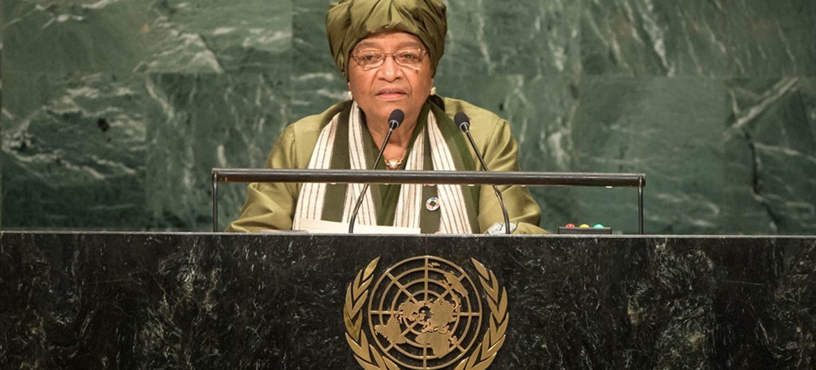 Ellen Johnson Sirleaf, President of the Republic of Liberia, addresses the general debate of the General Assembly’s seventy-first session.