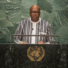 2016年9月，布基纳法索总统卡博雷在联合国大会第七十一届会议一般性辩论中发表讲话。（资料图片）