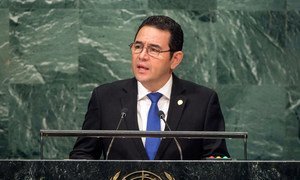 President Jimmy Morales of Guatemala addresses the general debate of the General Assembly’s seventy-first session.