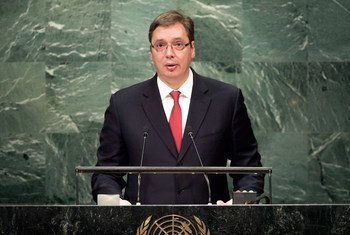 Aleksandar Vucic, Prime Minister of the Republic of Serbia, addresses the general debate of the General Assembly’s seventy-first session.