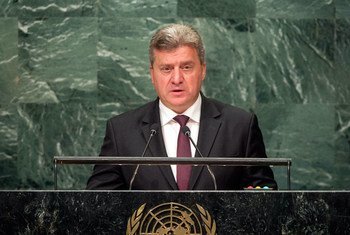 President Gjorge Ivanov of the former Yugoslav Republic of Macedonia addresses the general debate of the General Assembly’s seventy-first session.
