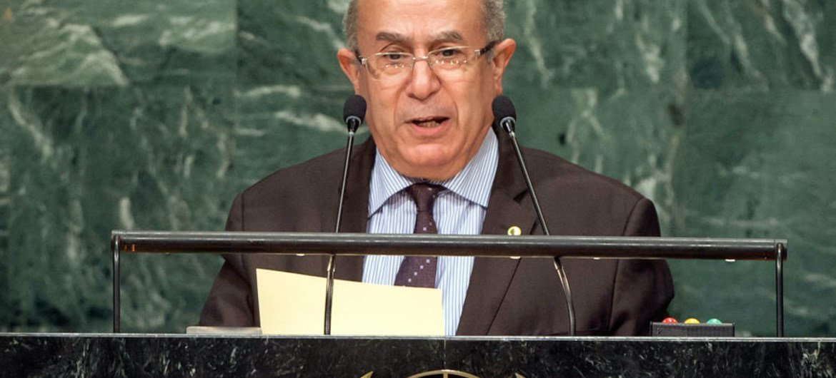 رمطان لعمامرة، وزير الخارجية الجزائري - الصورة: الأمم المتحدة Cia Pak