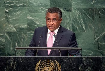 Prime Minister Rui Maria de Araújo of Timor-Leste addresses the general debate of the General Assembly’s seventy-first session.