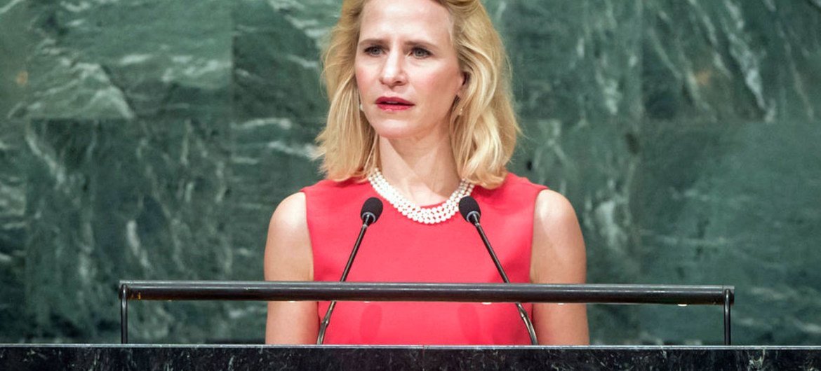 Foreign Minister Aurelia Frick of Liechtenstein addresses the general debate of the General Assembly’s seventy-first session.
