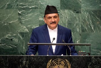Foreign Minister Prakash Sharan Mahat of Nepal addresses the general debate of the General Assembly’s seventy-first session.