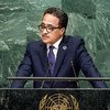 وزير الشؤون الخارجية والتعاون الموريتاني إسلك ولد أحمد إزيد بيه في المناقشة العامة للدورة الحادية والسبعين للجمعية العامة . المصدر: الأمم المتحدة / تشيا باك