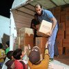 Le PAM a envoyé 45 camions avec de l'aide alimentaire dans quatre villes syriennes assiégées. Phot PAM