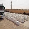 Cargamento humanitario del PMA para el norte de Iraq. Foto de archivo: PMA MENA