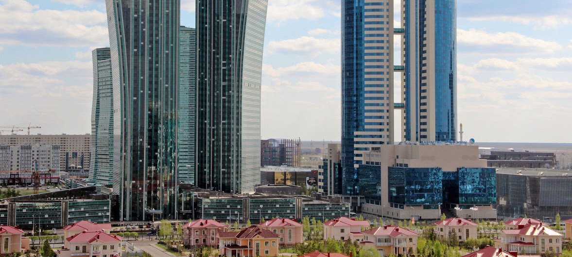View of downtown Nur-Sultan, the capital of Kazakhstan. Photo: World Bank/Shynar Jetpissova