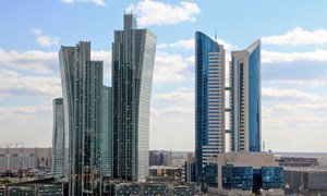View of downtown Nur-Sultan, the capital of Kazakhstan. Photo: World Bank/Shynar Jetpissova