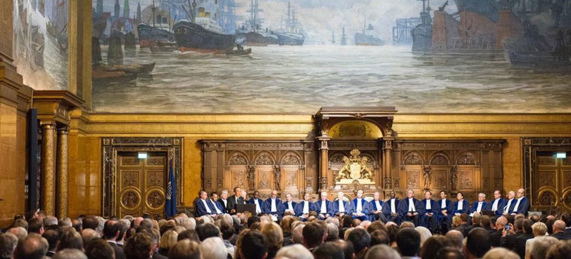 Церемония учреждения Международного трибунала морского права в Гамбурге, Германия