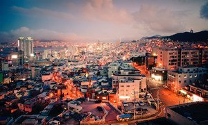 韩国第二大城市釜山。