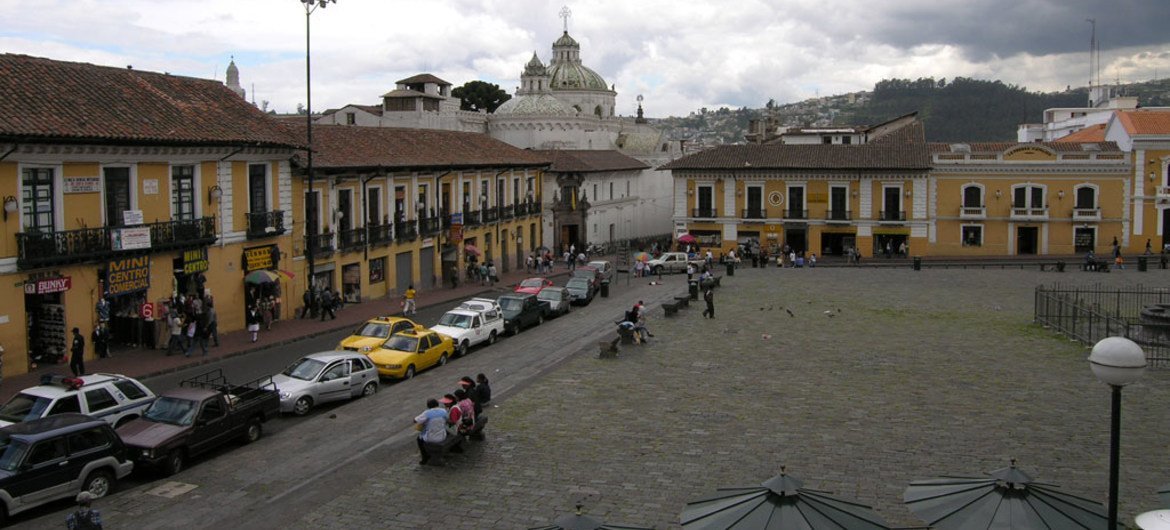 The city of Quito, Ecuador.