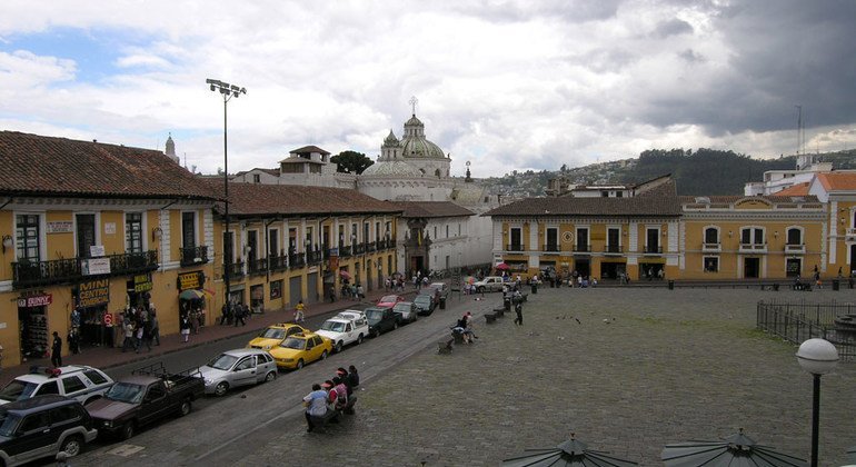 Quito, capital do Equador.  