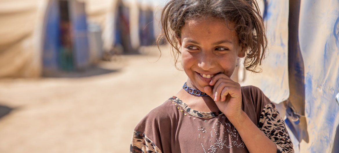 Девочка, бежавшая из города Мосула, Ирак. Фото ЮНИСЕФ