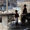 阿勒颇遭受战争破坏的景象。图片：儿基会/Rami Zayat