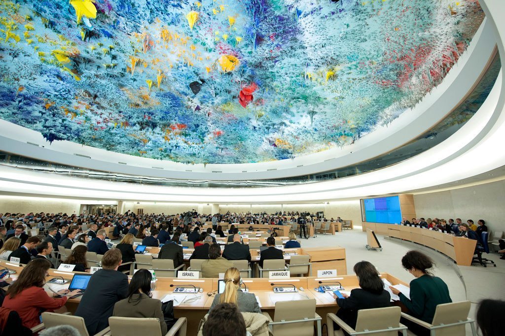 Le Conseil des droits de l'homme de l'ONU à Genève. Photo ONU/Jean-Marc Ferré