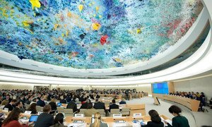 Wide view of the Human Rights Council.